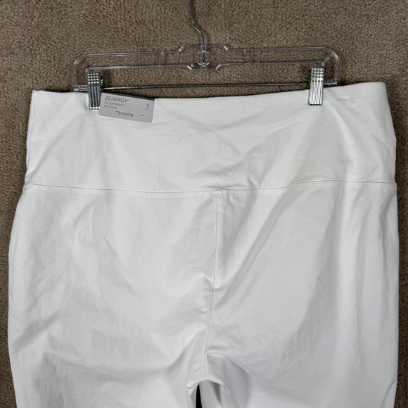 Chico's Zenergy So Slimming Leggings Womens 3 XL White Crop High Rise Pull On - Picture 8 of 15